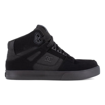 DC Work Crew Men's Pure EH Composite Toe High-Top Shoes, DC60206, Black/Dark Grey