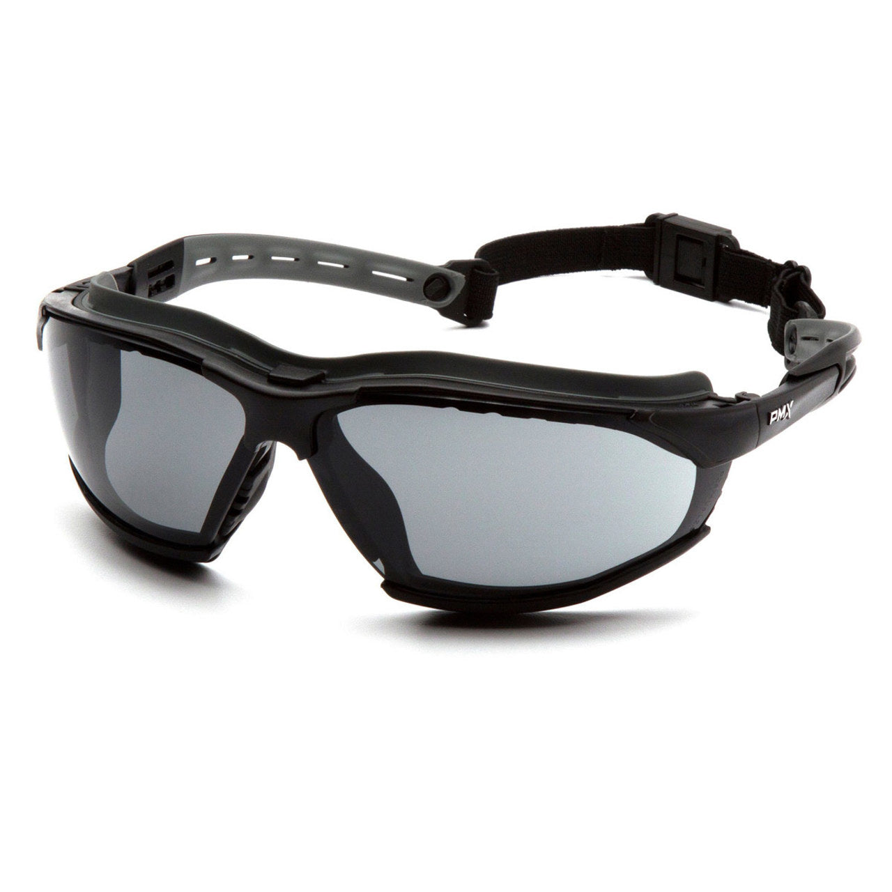 Pyramex Isotope Foam Padded Sealed Safety Glasses - H2MAX Anti-Fog Lens - Black Frame