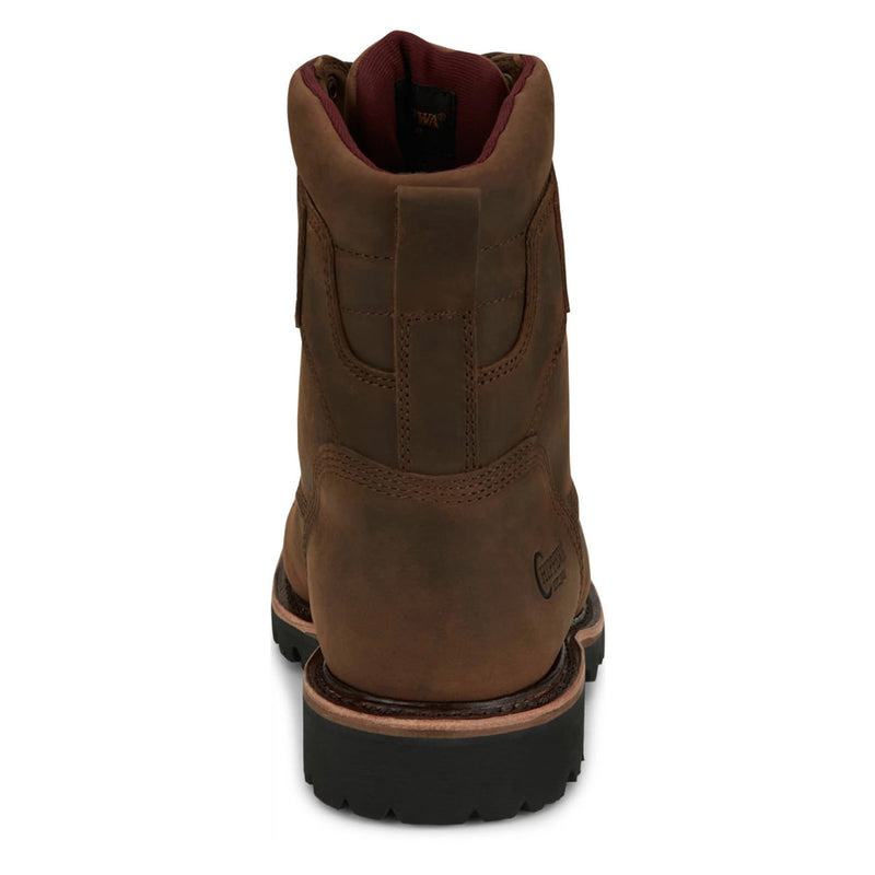 Chippewa Men's Super DNA 8" Logger Waterproof Insulated EH Soft Toe Boots, 59416, Tan