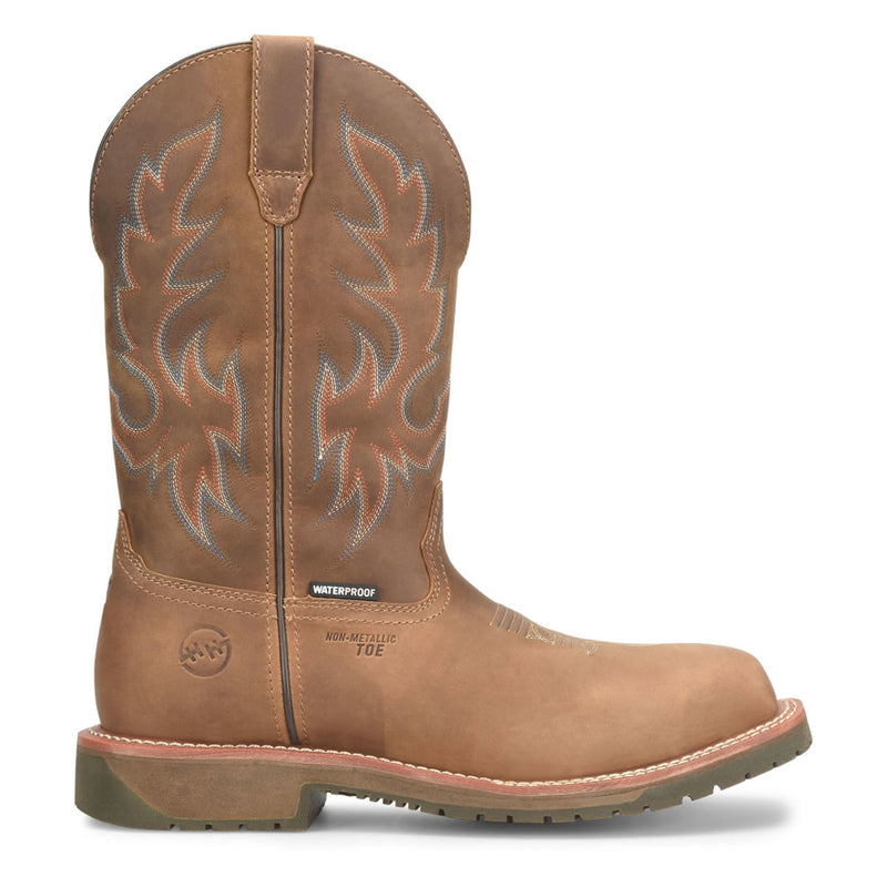 Double-H Men's Brockton 12" Roper Waterproof EH Composite Toe Boots, DH6141, Brown