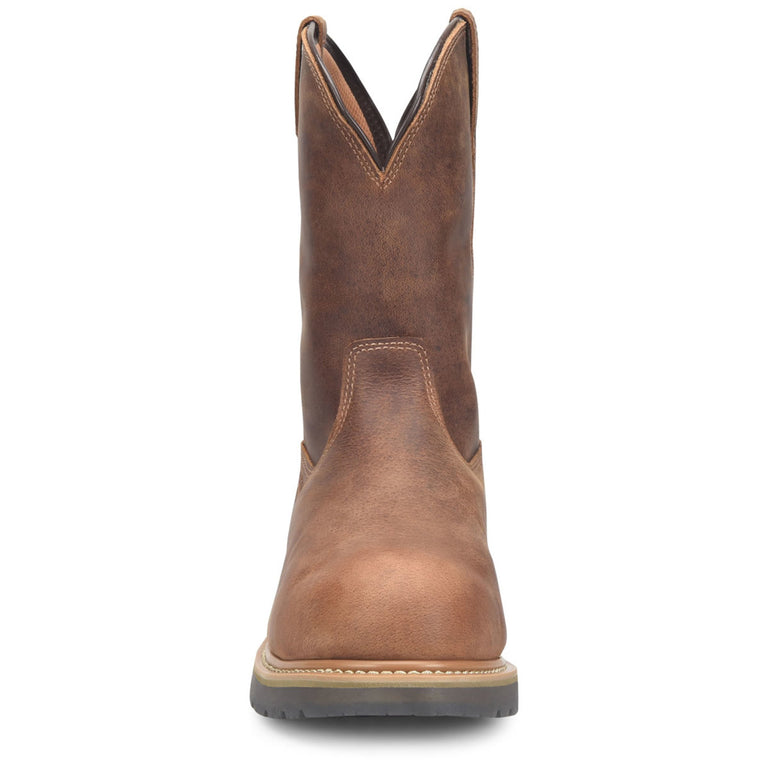 Double-H Boots Men's Boss 10" Wellington EH Alloy Toe Boots, DH4156, Brown