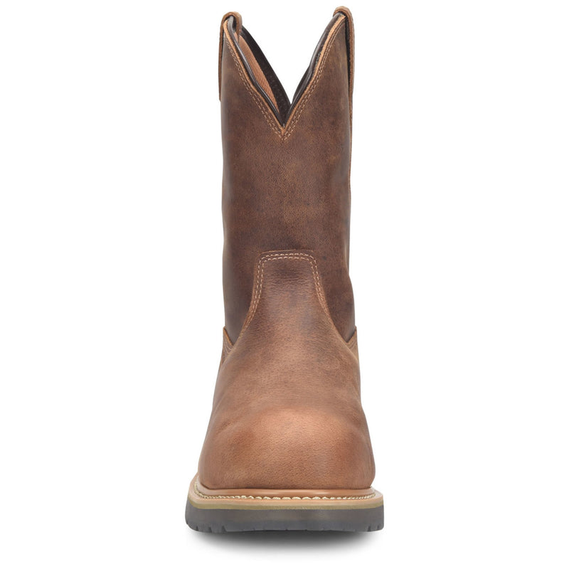 Double-H Boots Men's Boss 10" Wellington EH Alloy Toe Boots, DH4156, Brown