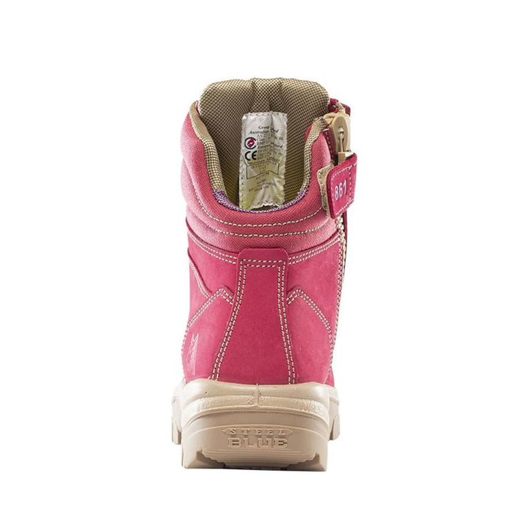 Steel Blue Ladies Southern Cross 6" EH Steel Toe Boots, 812861W, Pink