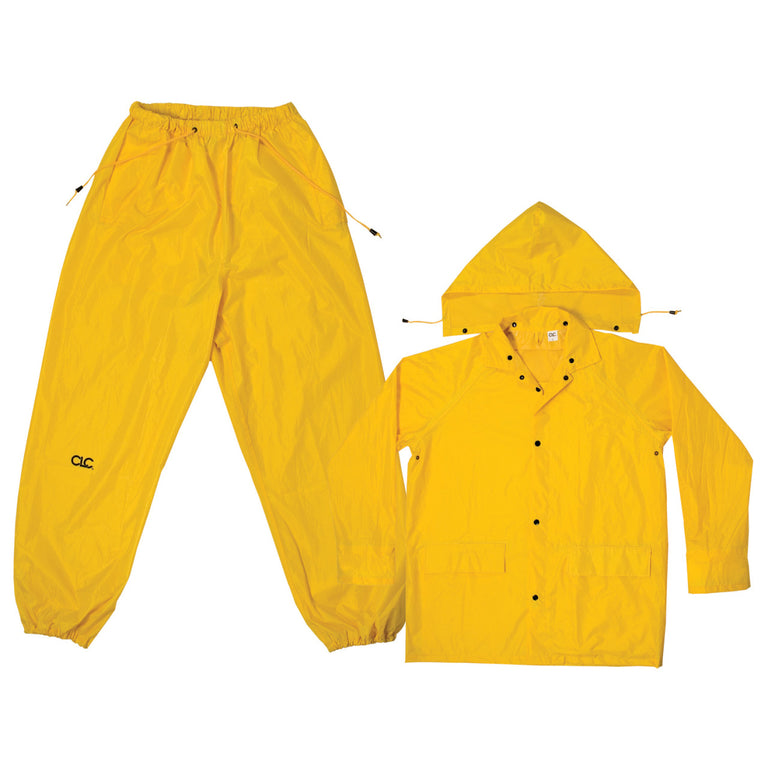 Custom Leather Craft 3 Piece Yellow Polyester Rain Suit R102