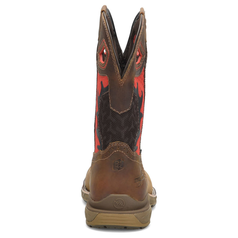Phantom Rider Men's Purge 11" Waterproof EH Composite Toe Boots, DH5391, Brown/Red