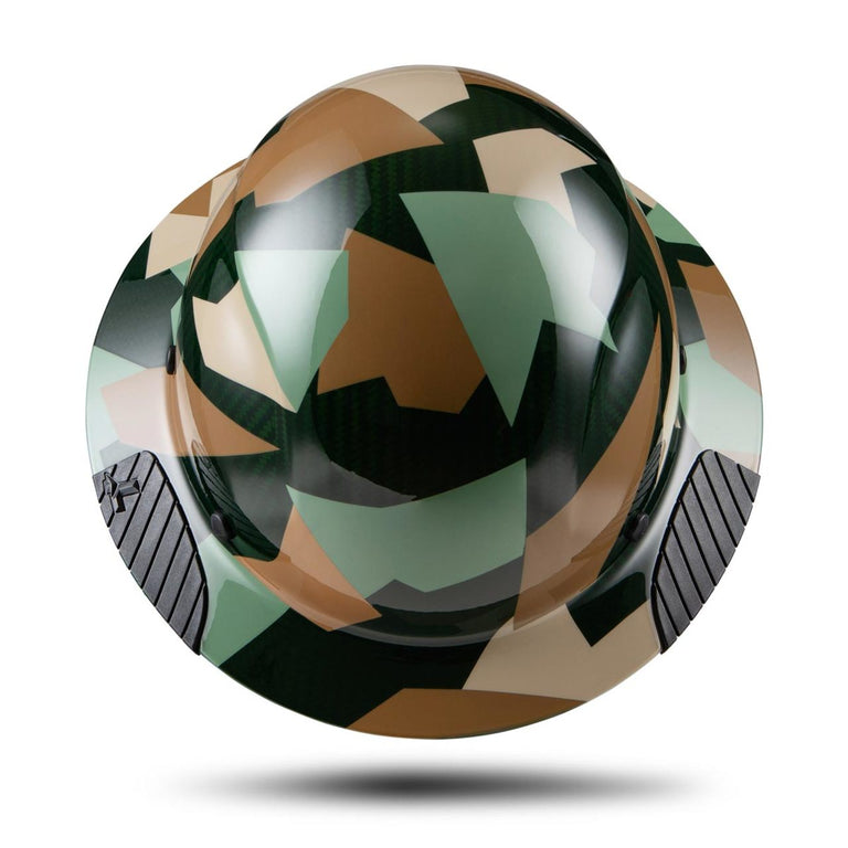 LIFT DAX Jungle Camo Carbon Fiber Full Brim Hard Hat