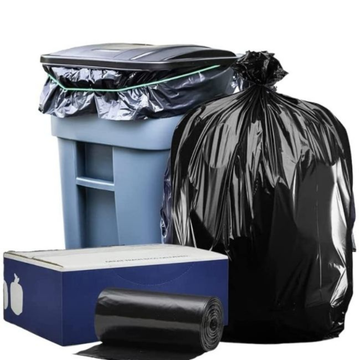 42 Gallon Contractor Trash Bags - Black, 25 Bags - 6 Mil