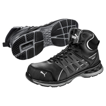 Puma Safety Men's Velocity 2.0 Mid SD Composite Toe Shoes, 633805, Black