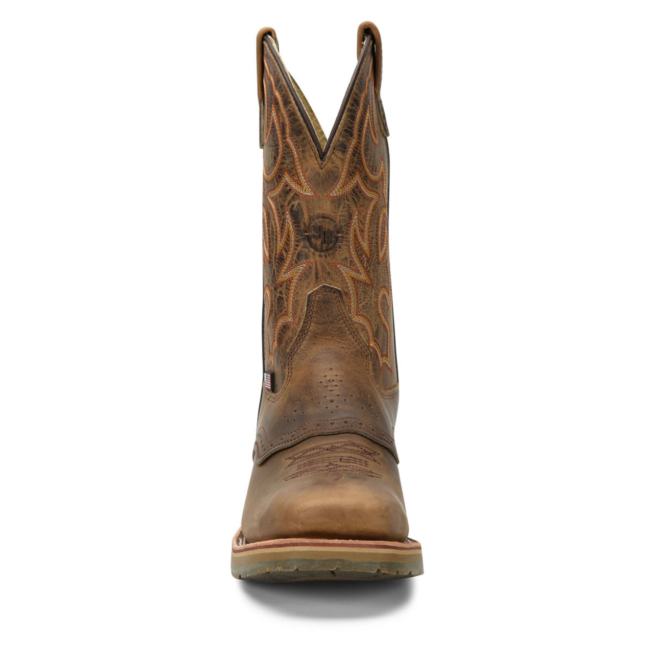 Double-H Boots Men's Dwight 11" Roper Steel Toe Boots, Brown, DH3567