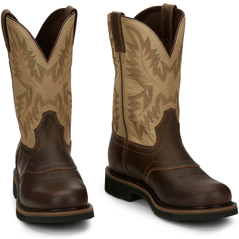Justin Men's Superintendent 11" EH Soft Toe Boots, SE4660, Brown