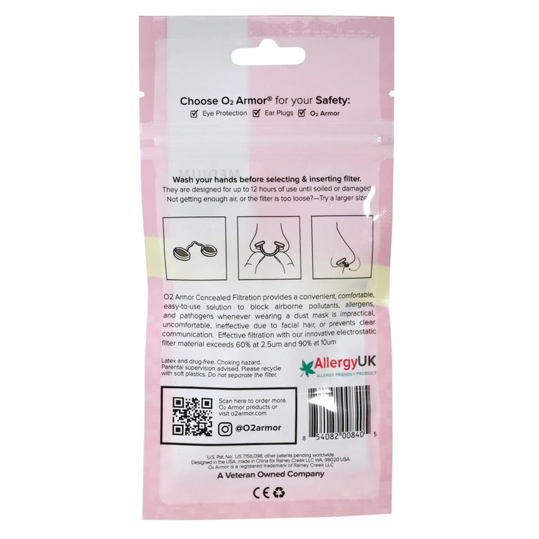 O2 Armor Nose Filter - 10 Pack