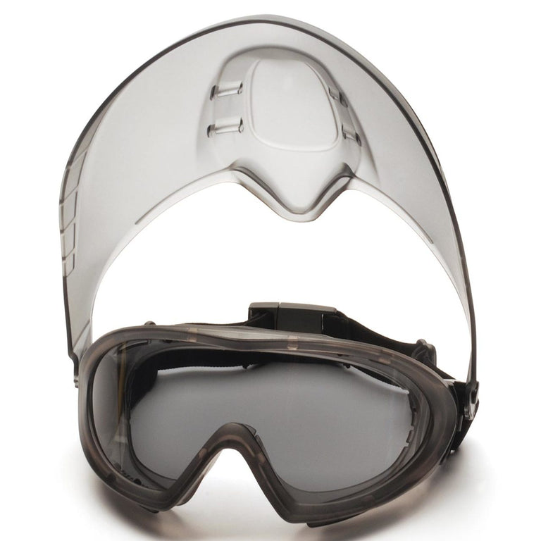 Pyramex Capstone Shield and Safety Goggles