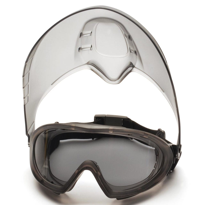 Pyramex Capstone Shield and Safety Goggles