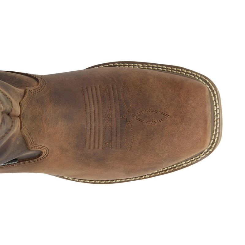 Double-H Boots Men's Kelton 13" Roper Waterproof Composite Toe Boots, DH5354, Brown