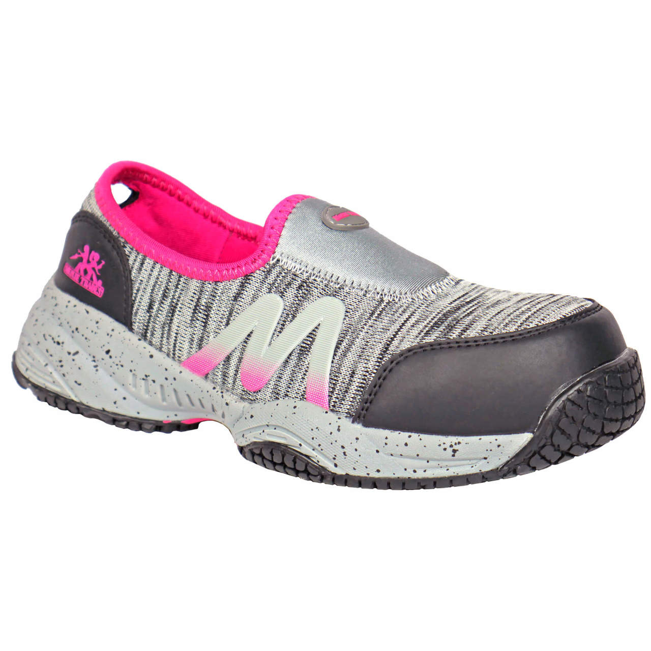 Moxie Trades Women's Zena Slip-On Composite Toe Shoes, MT50181, Gray