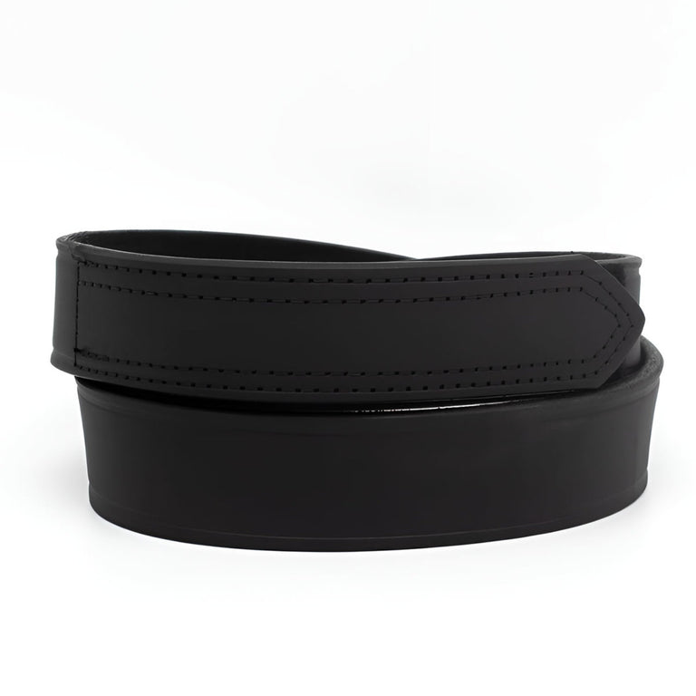 Boston Leather 1.5" Hook & Loop Tipped Leather Belt, USA Made - 6530