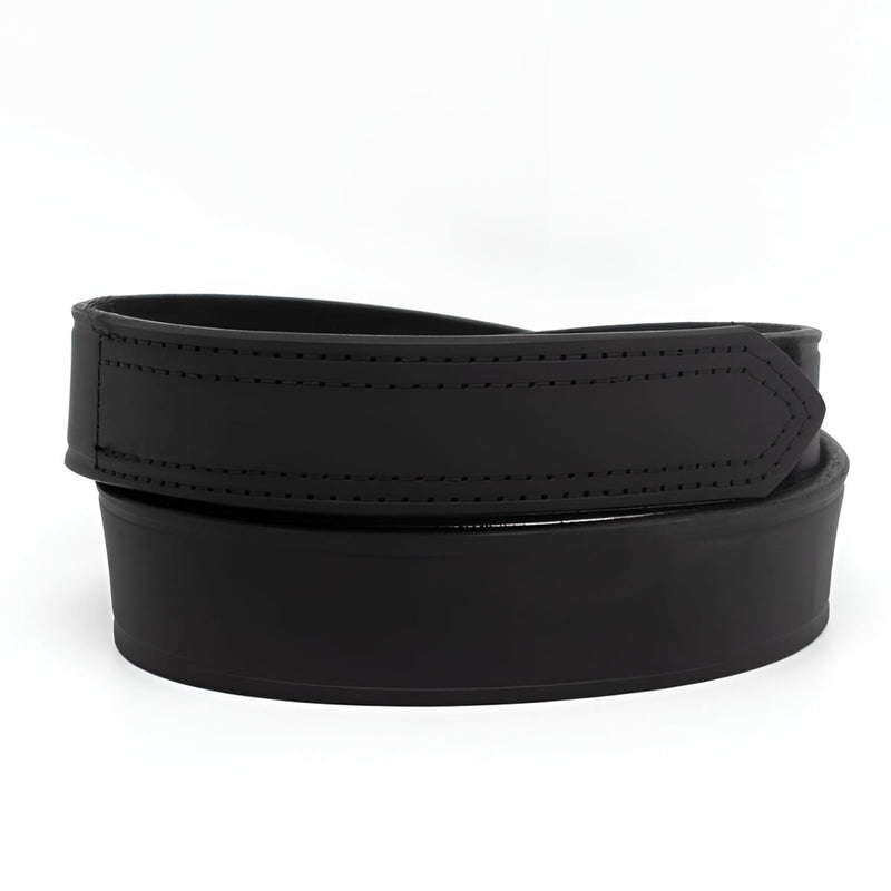 Boston Leather 1.5" Hook & Loop Tipped Leather Belt, USA Made - 6530