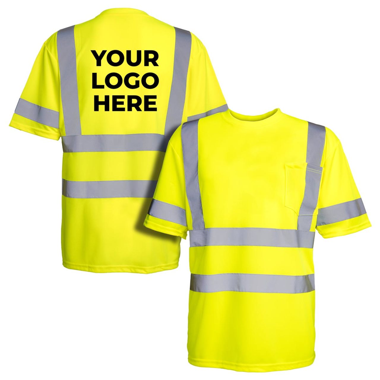 Custom Rugged Blue Type R Class 3 Hi-Vis Short Sleeve T-Shirt