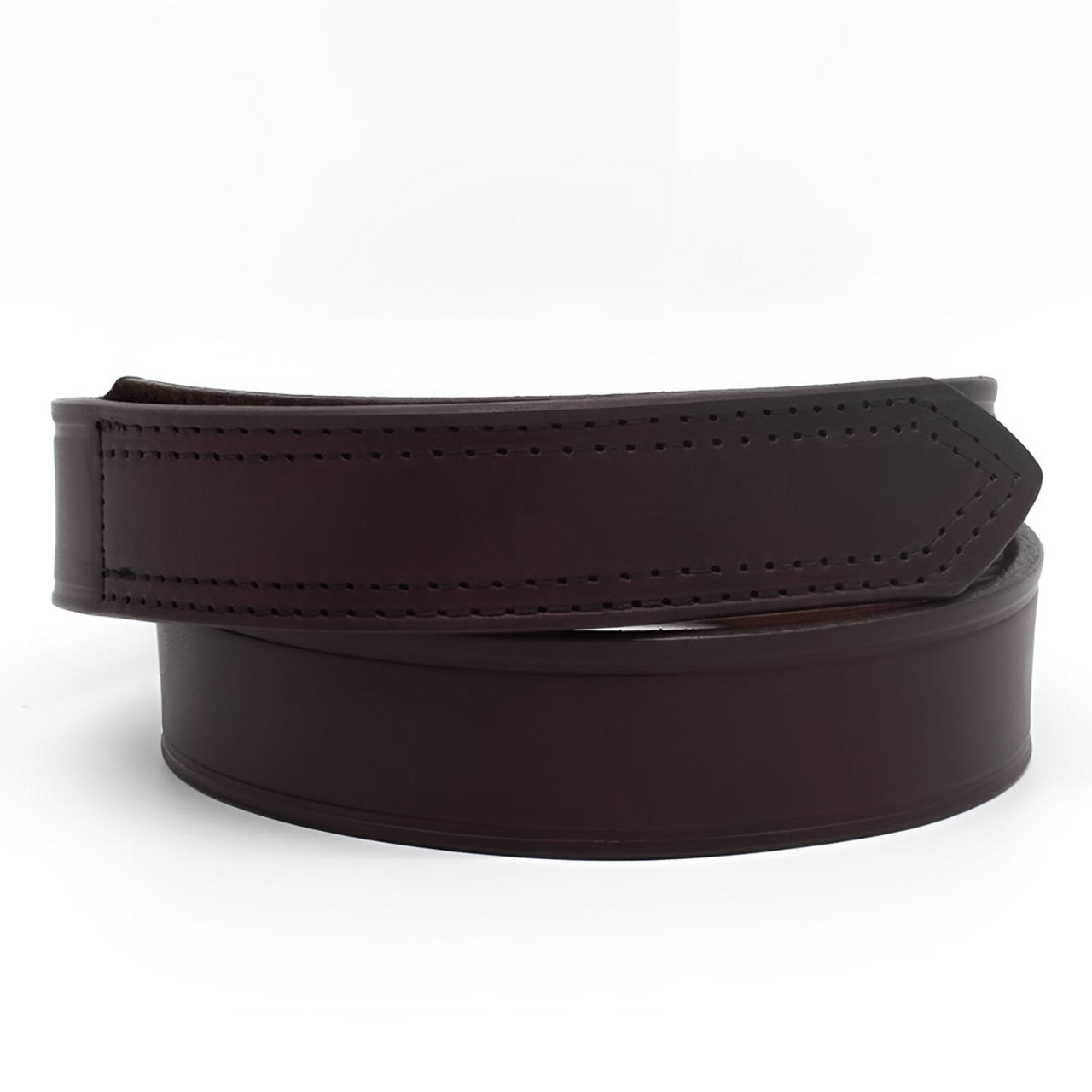 Boston Leather 1.5" Hook & Loop Tipped Leather Belt, USA Made - 6530