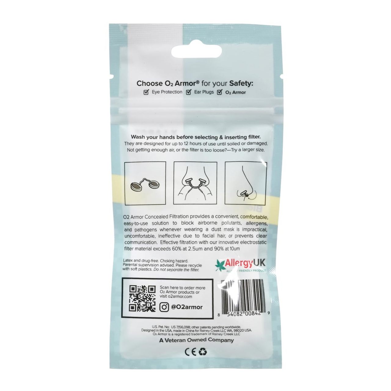 O2 Armor Nose Filter - 10 Pack