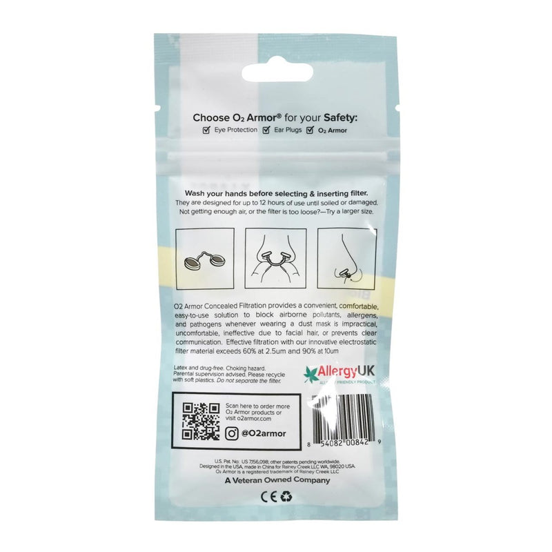 O2 Armor Nose Filter - 10 Pack