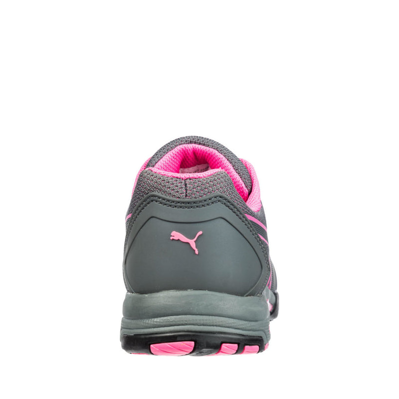 Puma Safety Women's Celerity Knit Low SD Steel Toe Knit Shoes, 642915, Gray/Pink