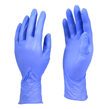 DASH Alasta 200 Nitrile Exam Grade Disposable Gloves, Violet Blue, 3.1 mil, Box of 200