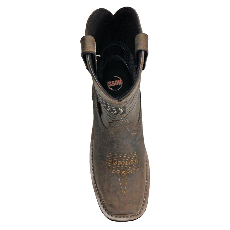 Hoss Men's Rushmore Composite Toe Boots, 92065, Brown
