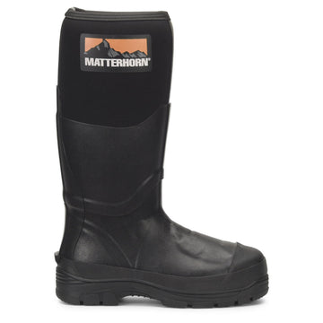 Matterhorn Men's 16" Waterproof Met-Guard Steel Toe Boots, MT202, Black