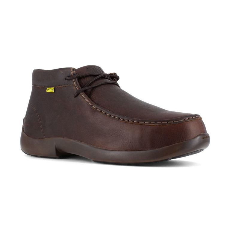 Frye Supply Men's The Safety-Crafted Moccasin EH Met Guard Composite Toe Work Boots, FR40701