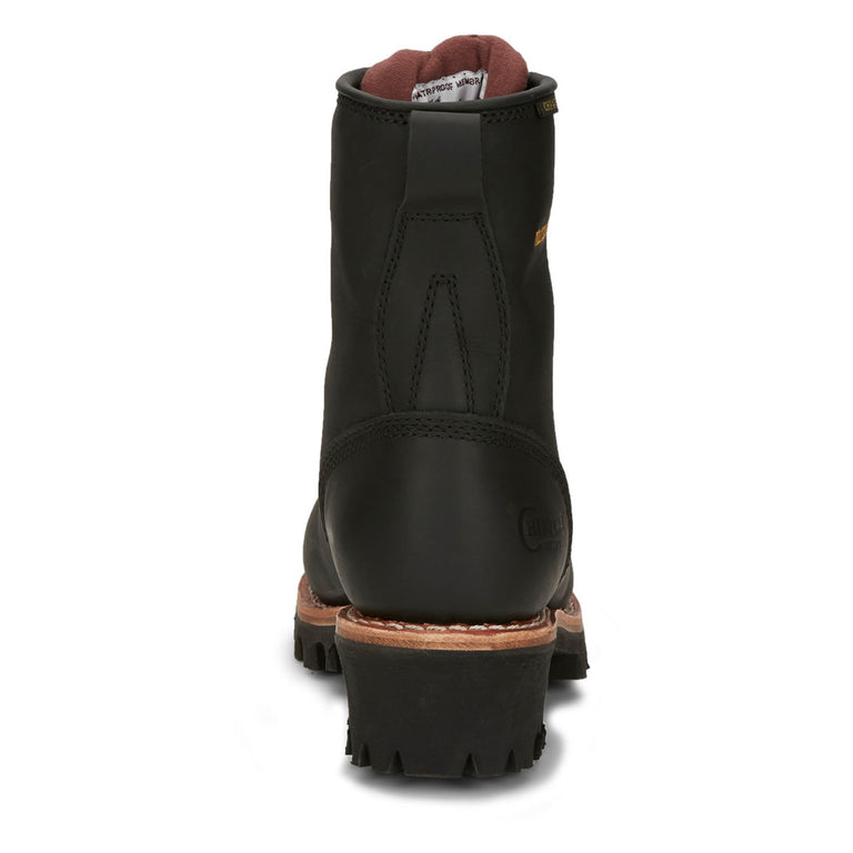 Chippewa L73050 Tinsley 8" Women's Waterproof EH Steel Toe Boots, Black Oiled