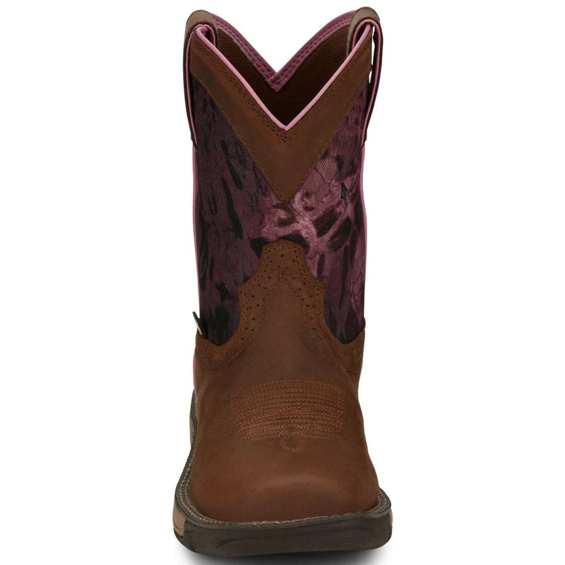 Justin Women's Stampede Rush 8" Waterproof EH Soft Toe Boots, SE4358, Brown
