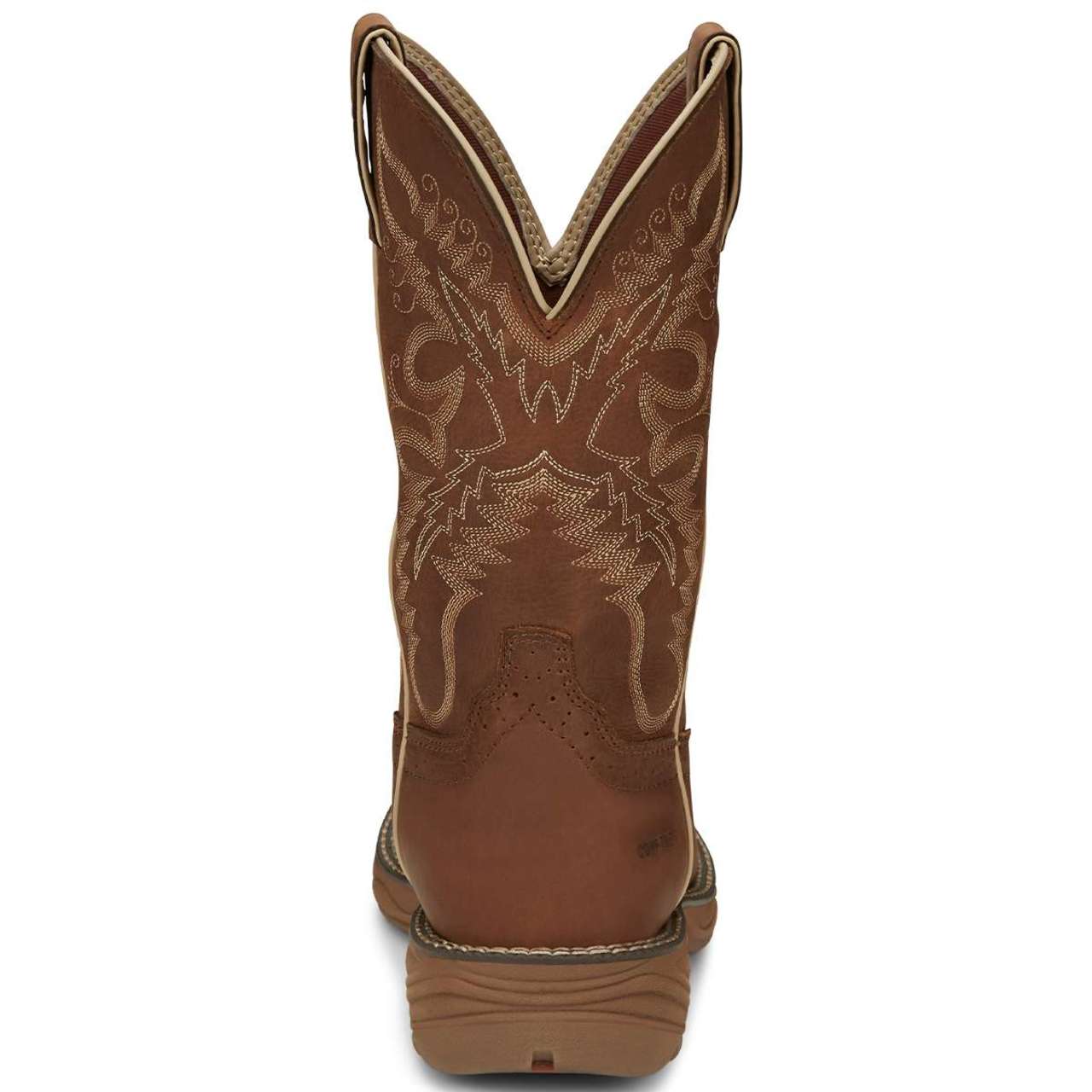 Justin Women's Stampede Rush 11" Waterproof EH Nano Composite Toe Boots, SE4352, Brown