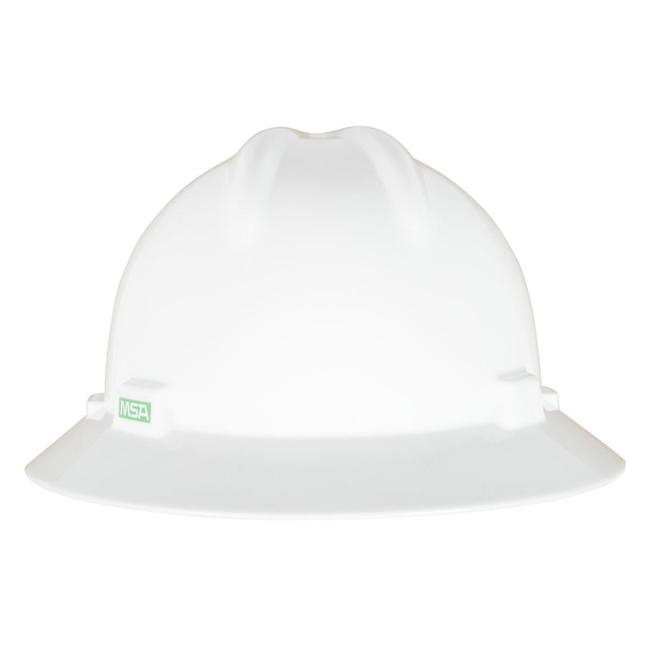 MSA V-Gard Green Full Brim Hard Hat