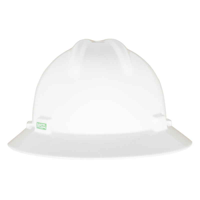 MSA V-Gard Green Full Brim Hard Hat