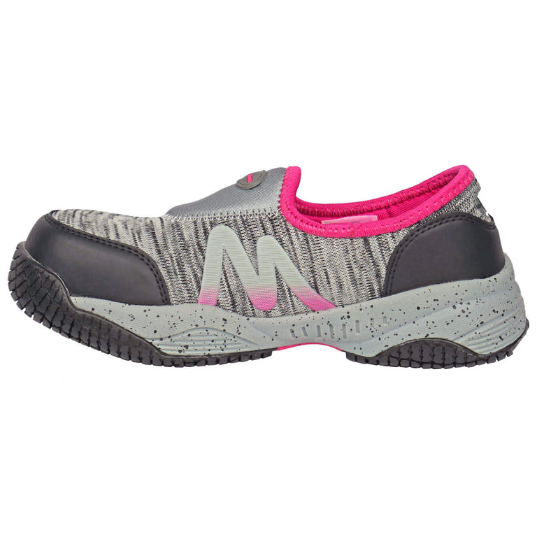 Moxie Trades Women's Zena Slip-On Composite Toe Shoes, MT50181, Gray