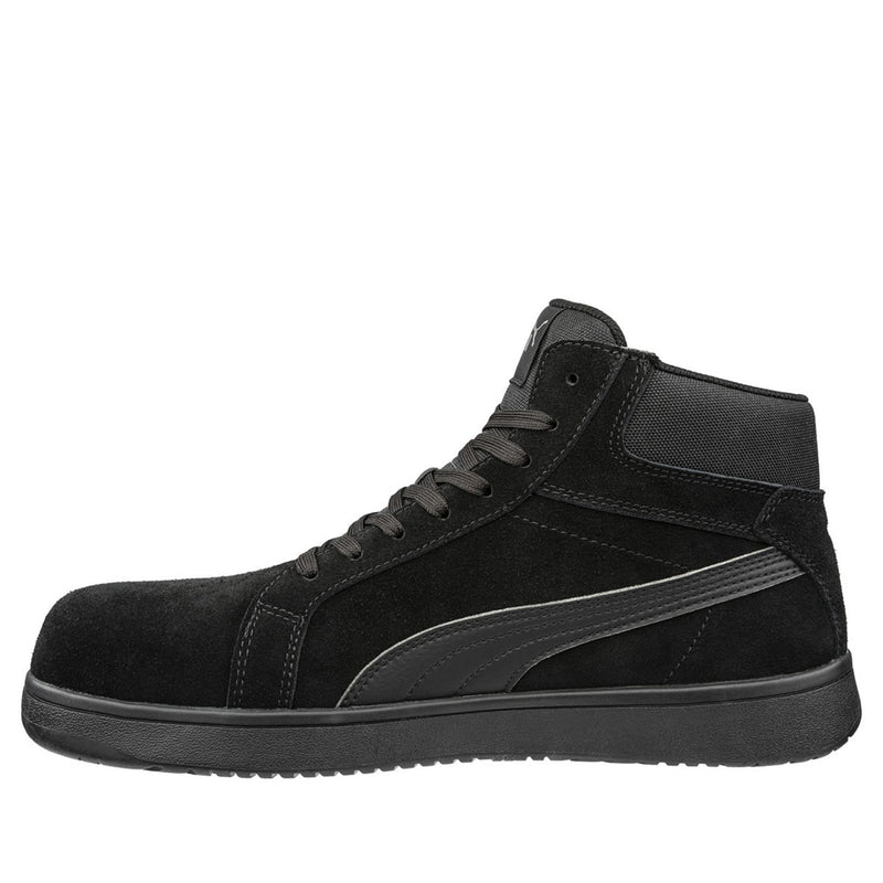 Puma Safety Women's Iconic Mid EH Composite Toe Shoes, 630315, Black