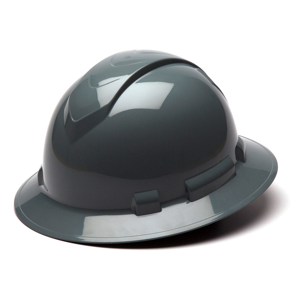 Custom Pyramex Ridgeline Full Brim Hard Hat, 4-Point Ratchet Suspension