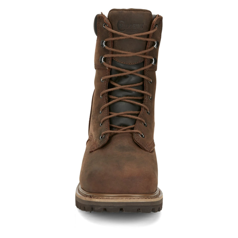 Chippewa Men's Hador 8" Logger Insulated EH Steel Toe Boots, 55025, Brown