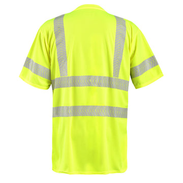 OccuNomix Type R Class 3 Hi-Vis Segmented Tape Short Sleeve T-Shirt, LUX-TSSP3B
