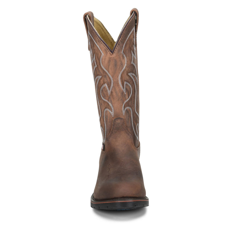 Double-H Men's Robert 12" Western Steel Toe Boots, 2282, Brown
