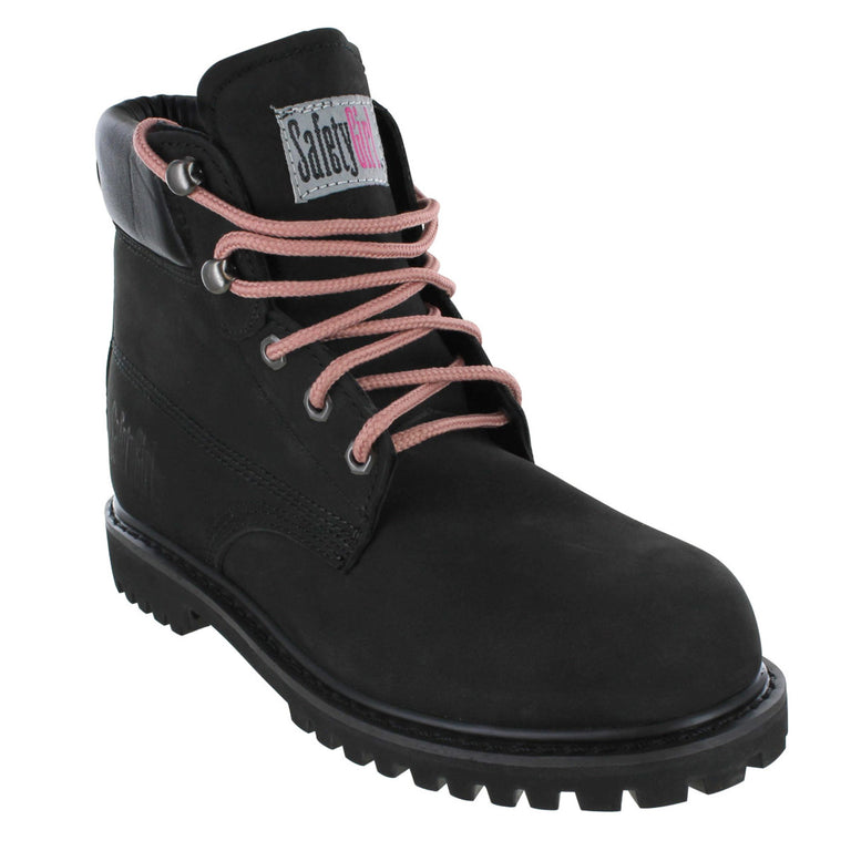 Safety Girl Women's Steel Toe Work Boots Black – Safety Gear