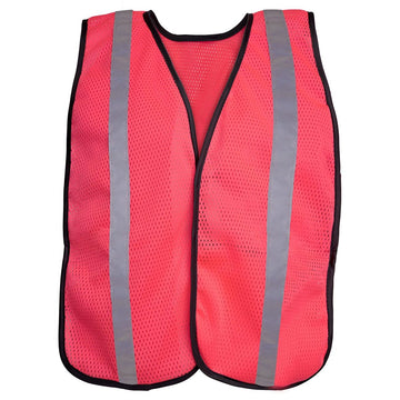 Safety Girl Women's Non-ANSI Hi-Vis Mesh Safety Vest, Hi-Vis Pink