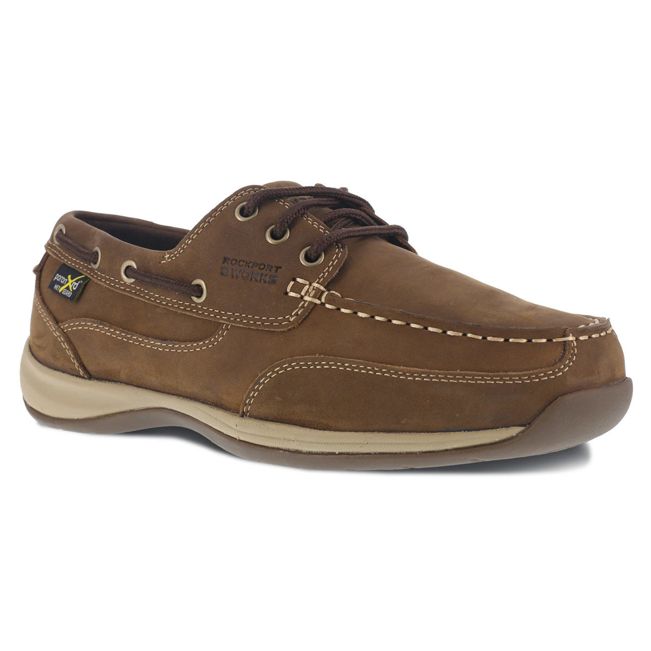 Rockport Women's Sailing Club EH Internal Metatarsal Guard Steel Toe Shoes - RK634