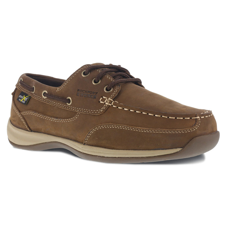 Rockport Women's Sailing Club EH Internal Metatarsal Guard Steel Toe Shoes - RK634