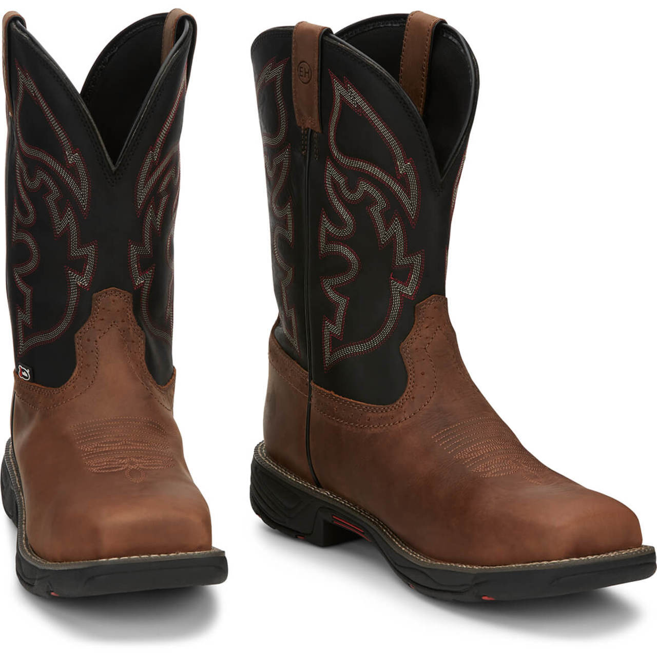 Justin Men's Rush 11" Waterproof EH Nano Composite Toe Boots, WK4337, Tan