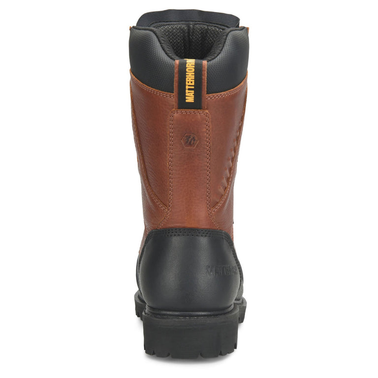Matterhorn Men's NICKEL 12" Waterproof EH Met-Guard Carbon Composite Toe Boots, MT2575, Brown