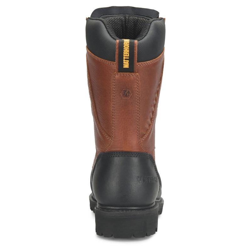 Matterhorn Men's NICKEL 12" Waterproof EH Met-Guard Carbon Composite Toe Boots, MT2575, Brown