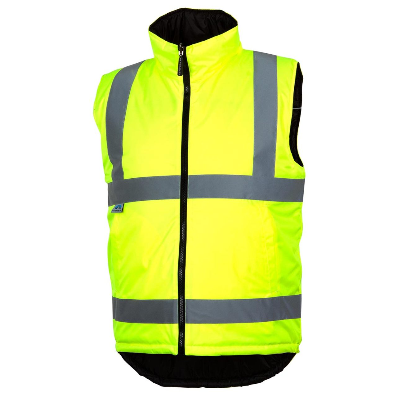 Custom Pyramex RWVZ45 Type R Class 2 Hi-Vis Reversible Insulated Safety Vest