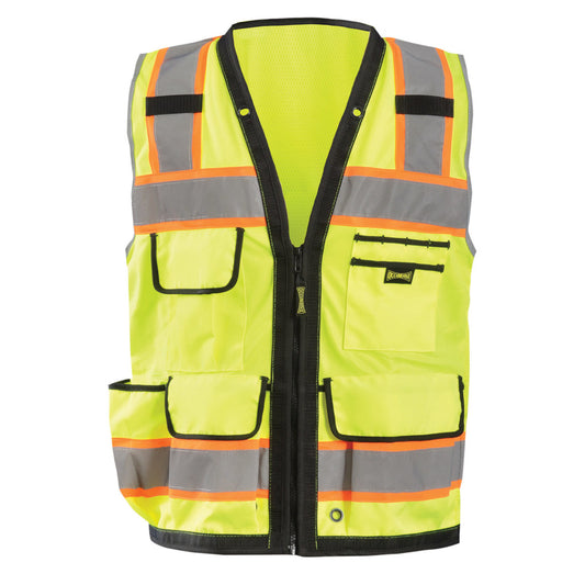 OccuNomix Type R Class 2 Hi-Vis Heavy Duty Two-Tone Surveyor Vest, LUX-HDS2T